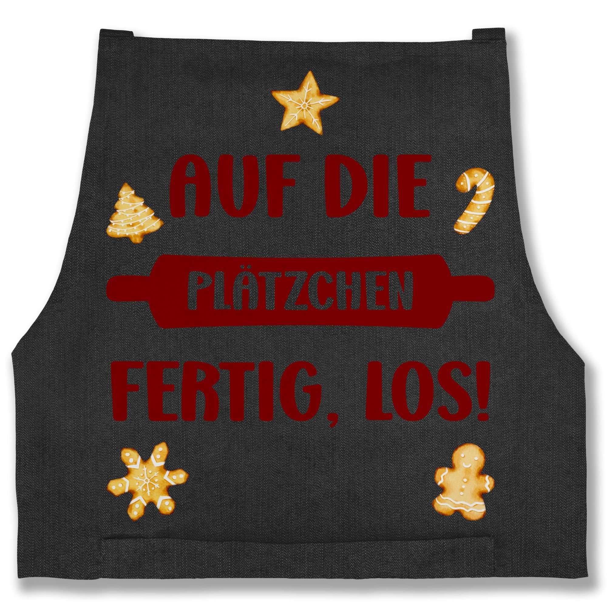 Shirtracer Kochschürze Auf die Plätzchen Fertig Los, (1-tlg), Backschürze