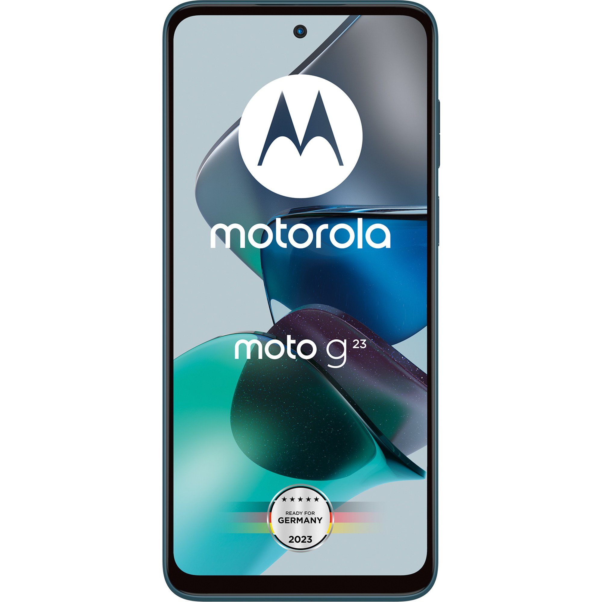 Motorola Motorola Smartphone MP Handy, G23 Kamera) Moto 128GB, (Steel (50 MP Blue