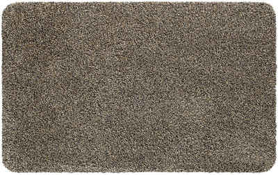 Fußmatte Schmutzfangmatte für innen grau meliert in 40x60 cm, matches21 HOME & HOBBY, rechteckig, Höhe: 6 mm, Saugstarke Sauberlaufmatte als waschbarer Türmatte Fussabtreter