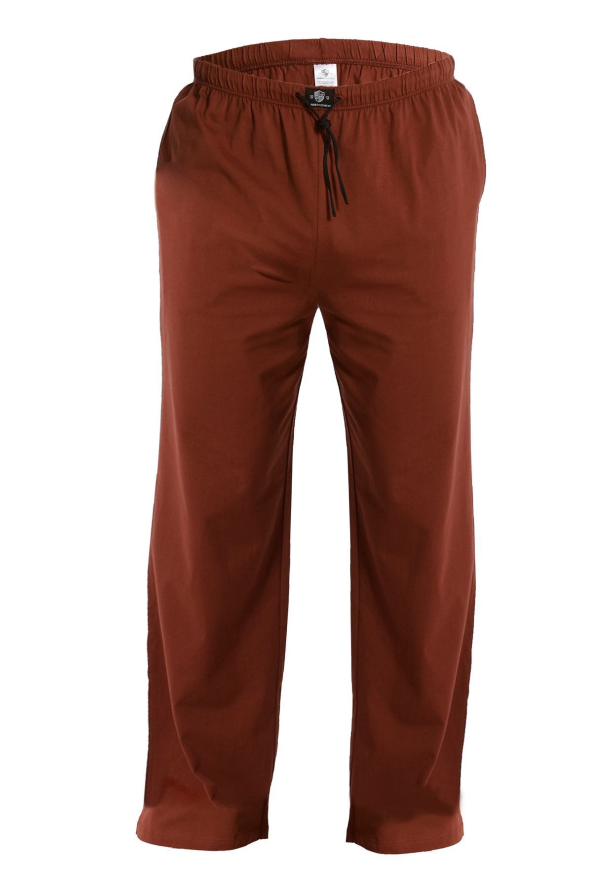 HAASIS Bodywear 1919 Pyjamahose Herren Jerseyhose 77120873-bordeaux (1-tlg) Leichte Pyjamahose, Seitentaschen, Kordel