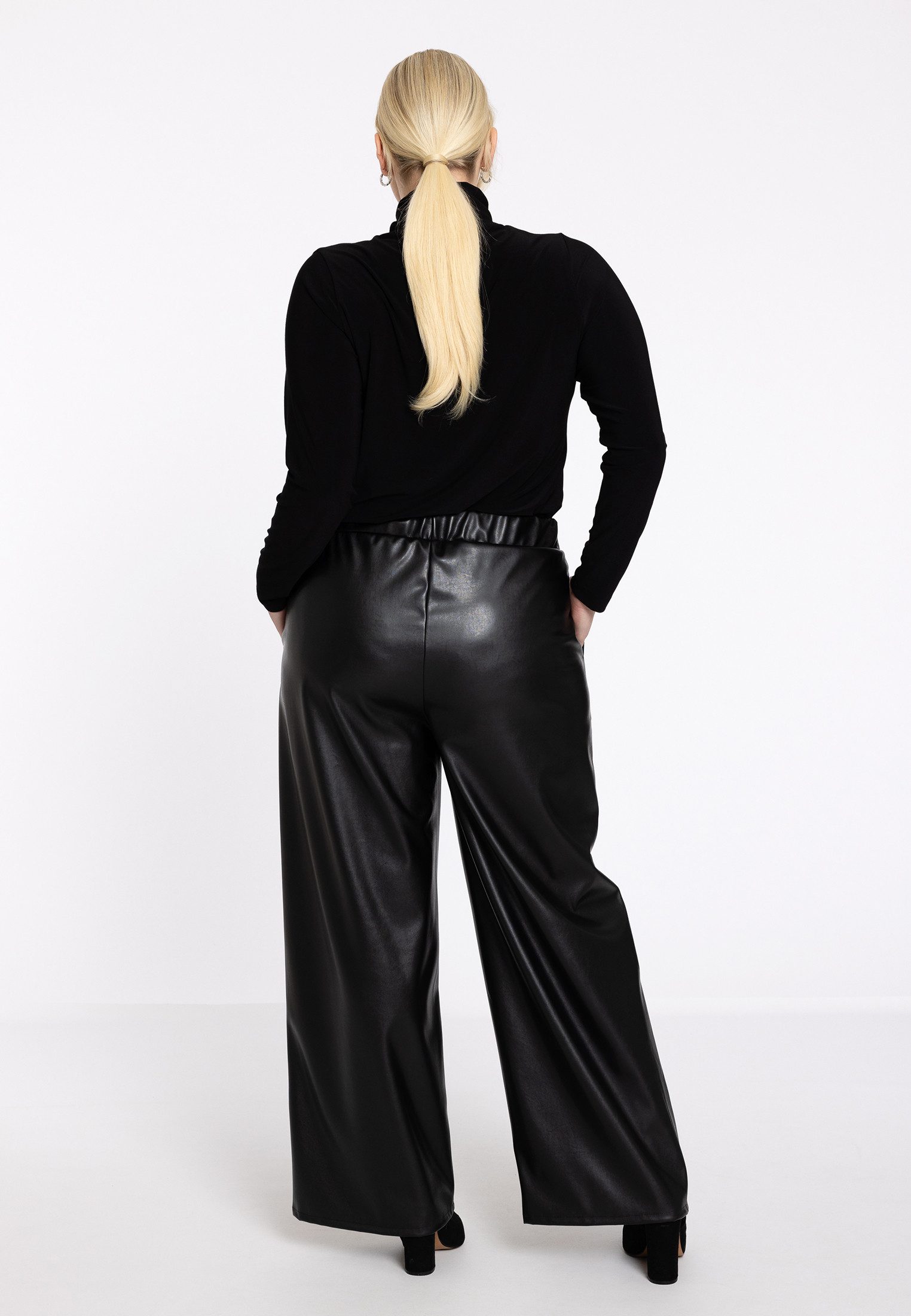 YOEK Bootcuthose Damen Hose Große Größen
