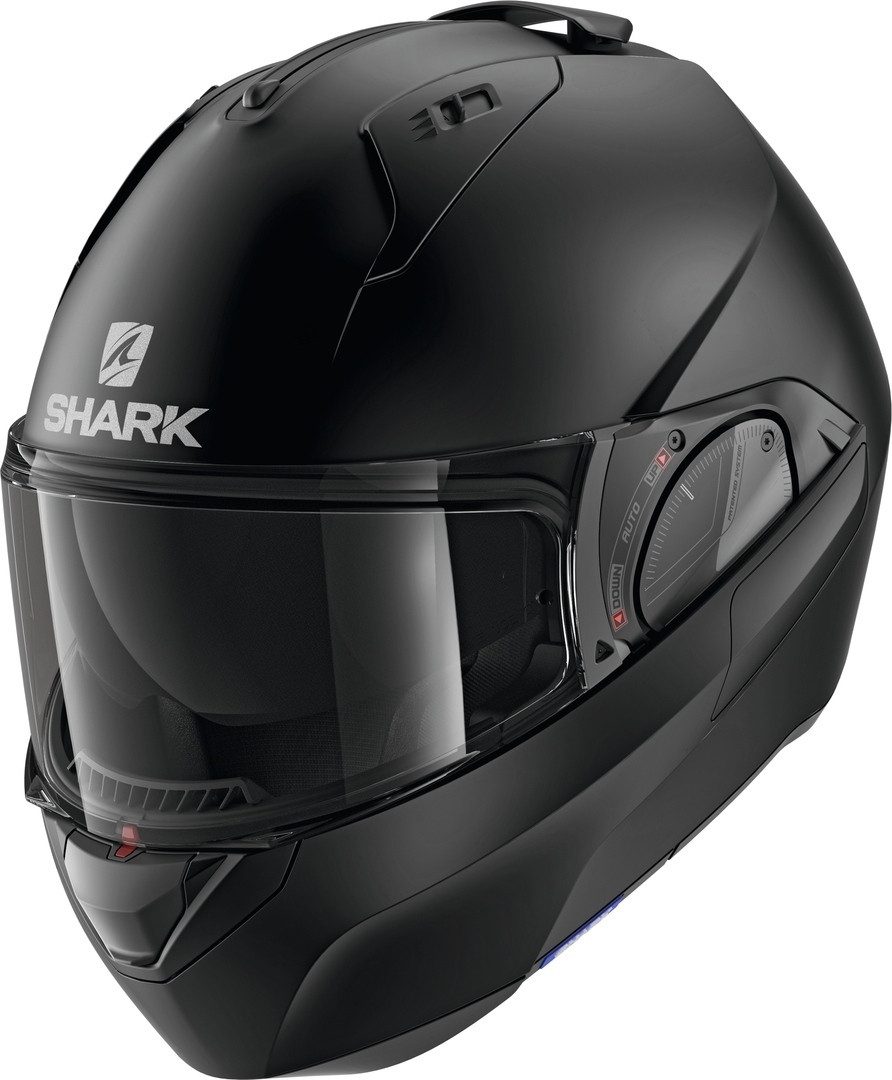 Shark Motorradhelm Evo-ES Blank Klapphelm, integriertes Sonnenvisier