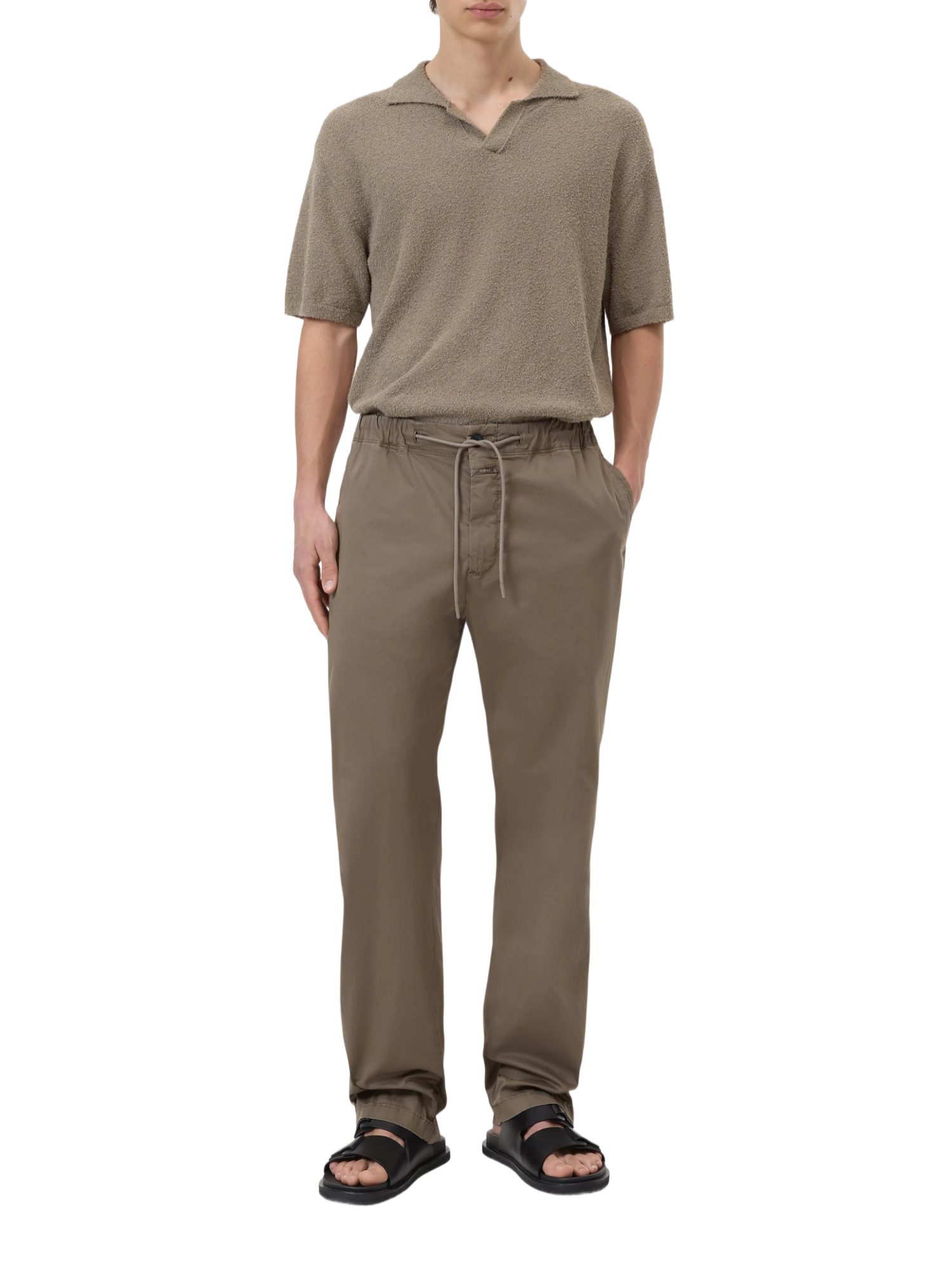 CLOSED Stoffhose braun, Casual, Baumwolle, Unifarben, Relaxed Fit, Mittel