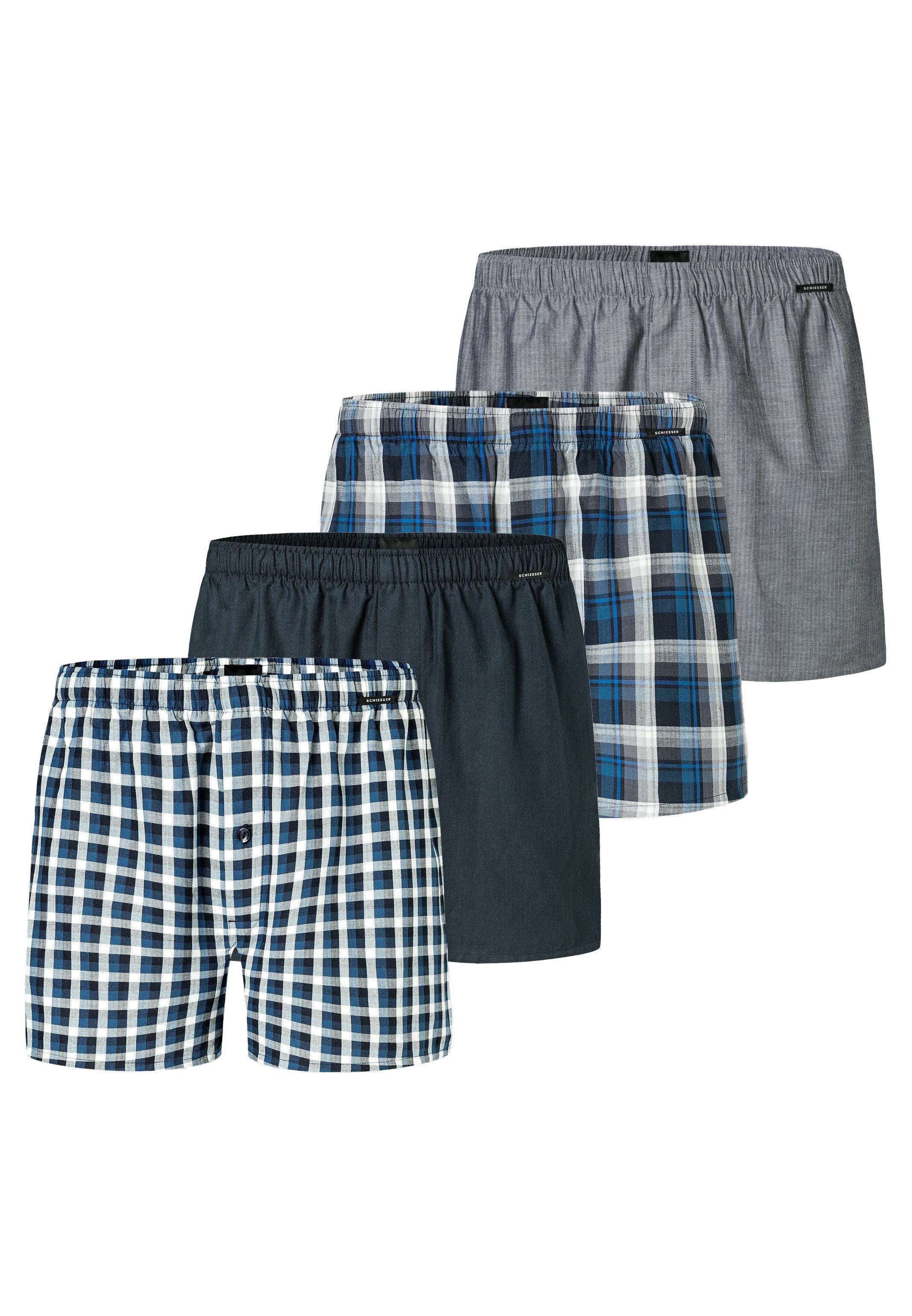 Schiesser Boxershorts 6er Pack Web (Spar-Set, günstig online kaufen