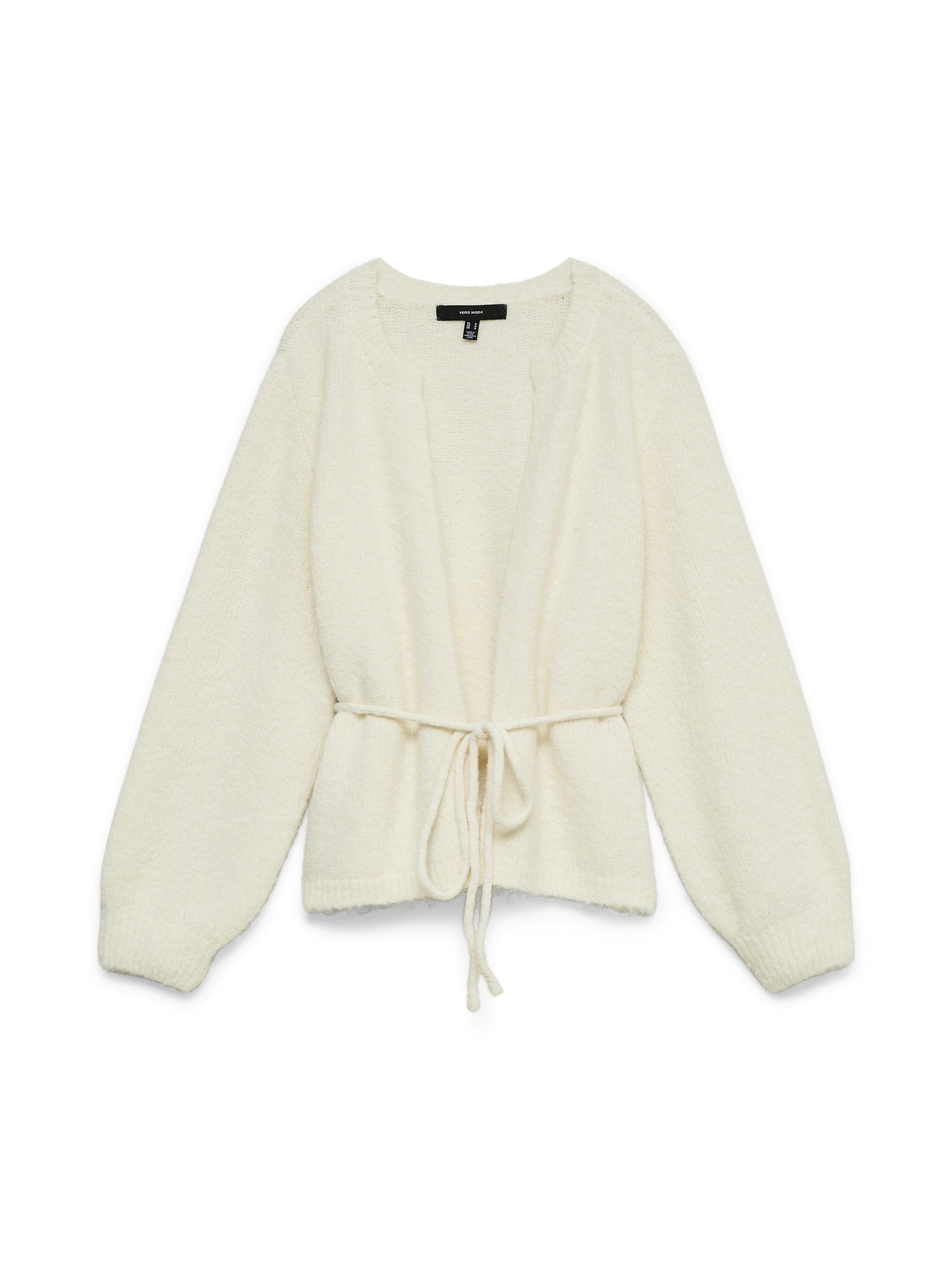 Vero Moda Strickjacke VMBERRY LS O-NECK TIE CARDIGAN NOOS Materialmix