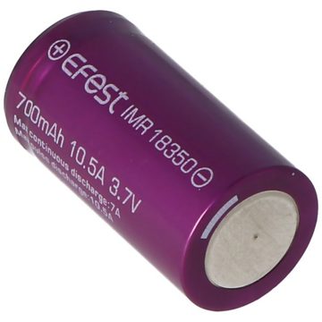 EFEST Efest Purple IMR18350 - 700mAh 3,7V Li-Ion-Akku (Pluspol flach) Akku 700 mAh (3,7 V)