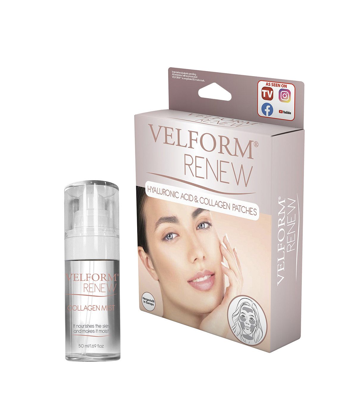 Genius Hautpflege-Set Velform Renew Kollagen Booster, Set 22-tlg., Revolutionäre Anti-Aging Technologie