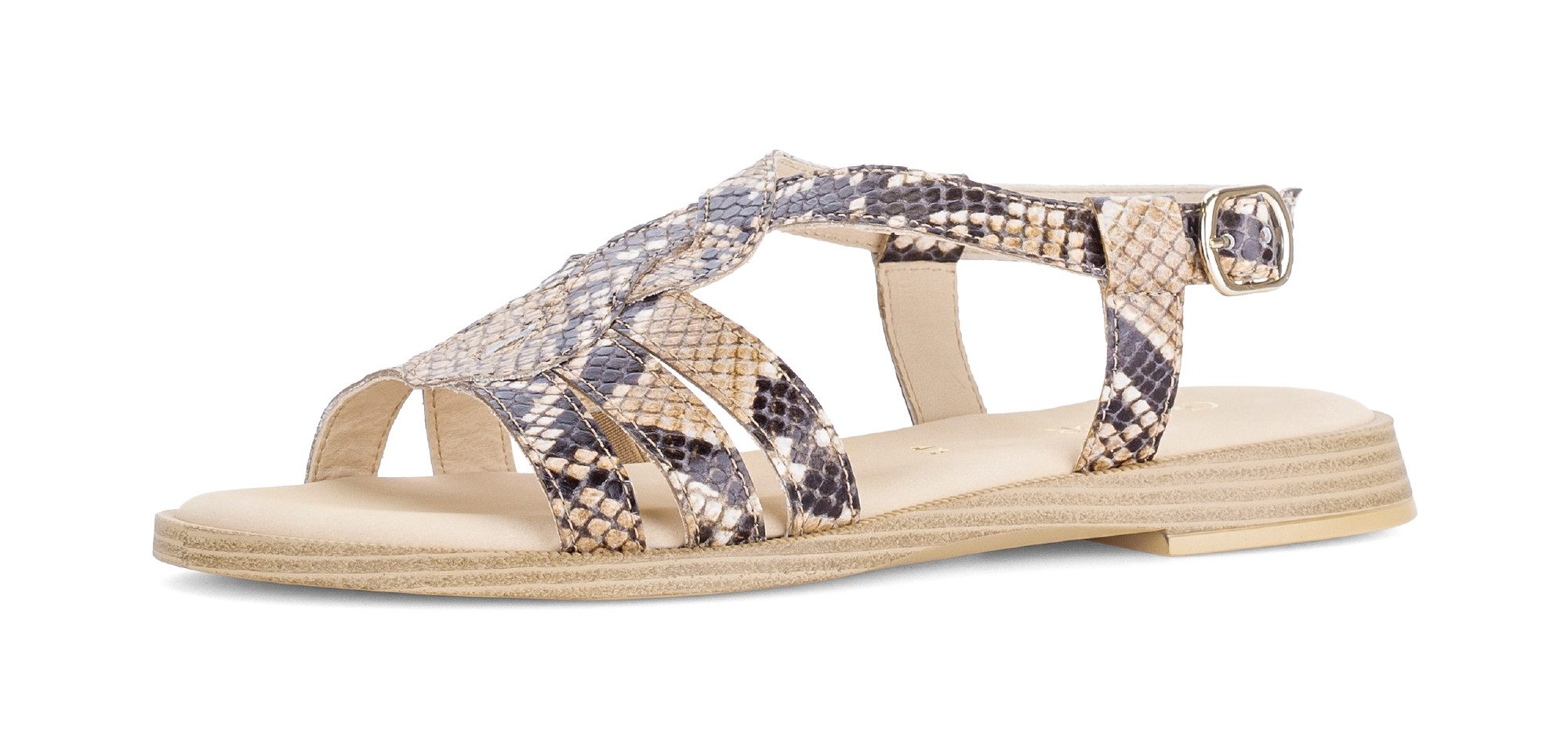 Gabor Riemchensandale Blockabsatz, Sandalette, Sommerschuh mit verstellbarer Schnalle