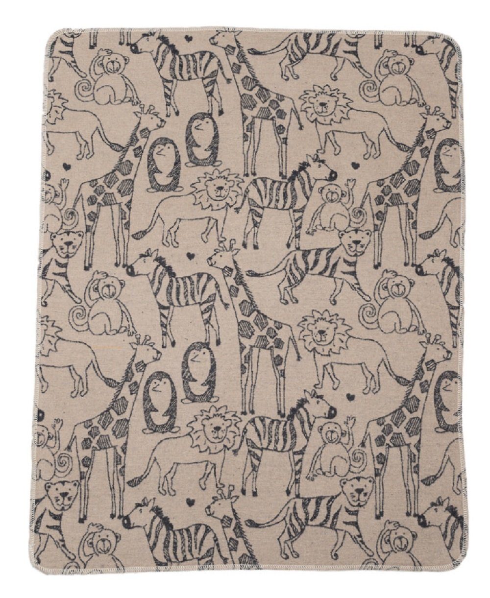 Kinderdecke Babydecke Juwel 'Safari' 70 x 90 cm, DAVID FUSSENEGGER günstig online kaufen