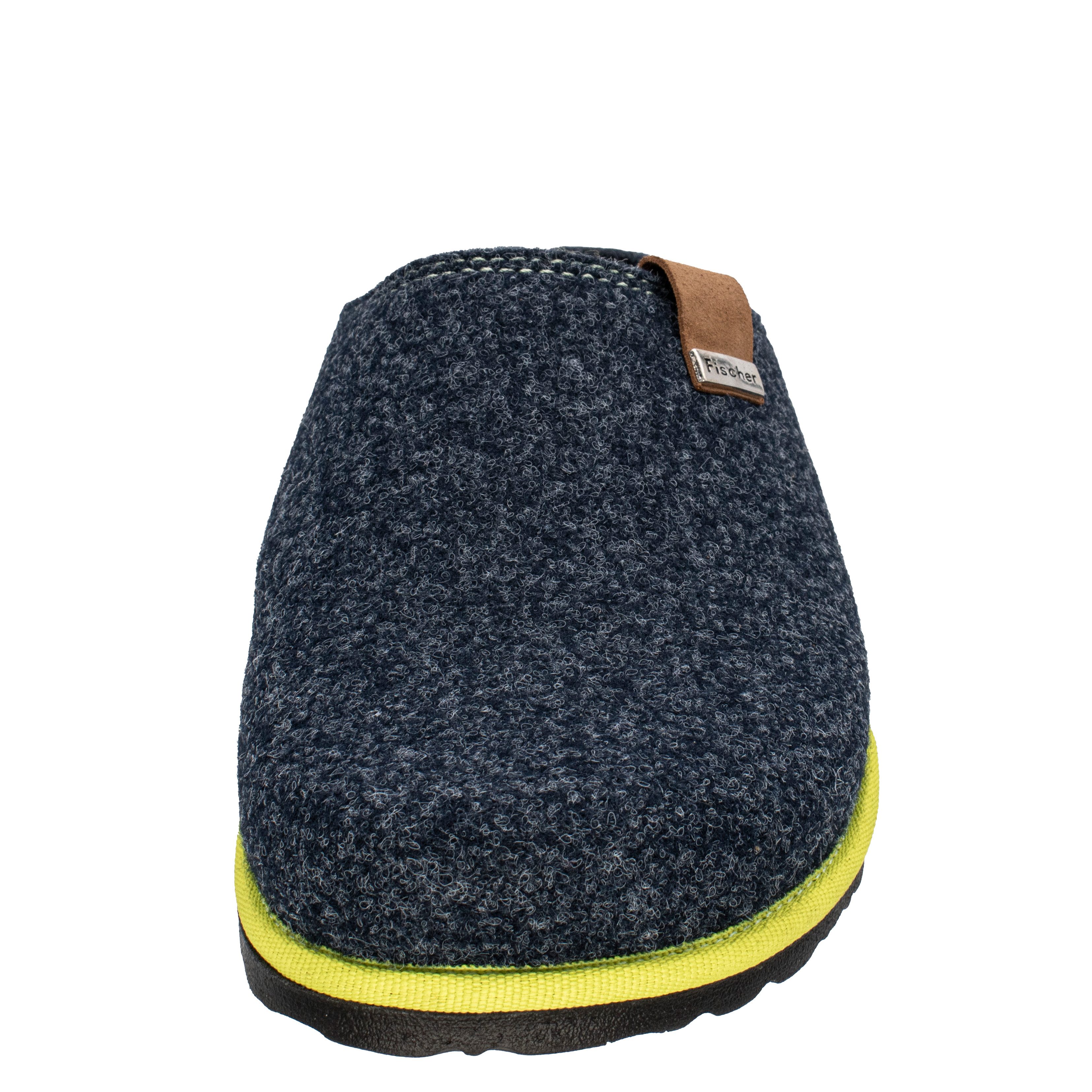 Fischer-Markenschuh Helge Pantoffel aus recyceltem PET Filz, Einlegesohle aus Filz herausnehmbar