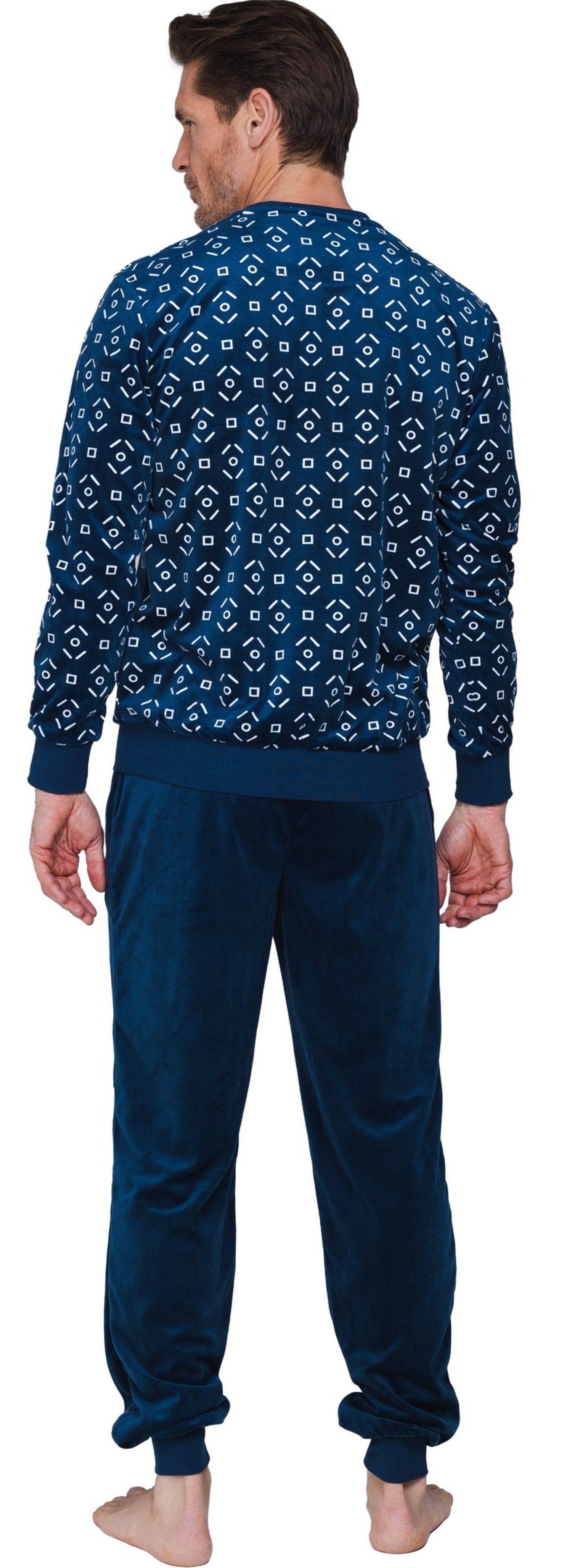 Pastunette Schlafanzug Herren Nikki Pyjama mit Büdchen (2 tlg) Modisches Design – Bild 2 von 4