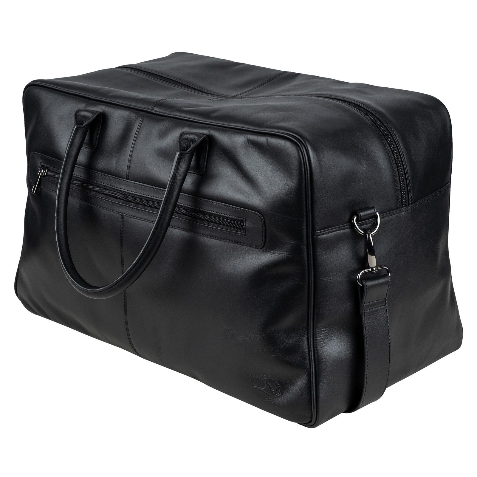 MANTA Weekender Echtleder Reisetasche, Duffle-Bag mit Schuhfach und 16-Zoll günstig online kaufen