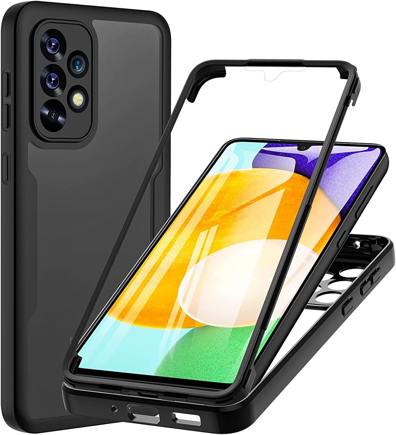 betterfon Handyhülle für Samsung Galaxy A33 5G TPU Schutzcase, 2-teiliges 360 Grad Case mit Rundumschutz und Displayschutz