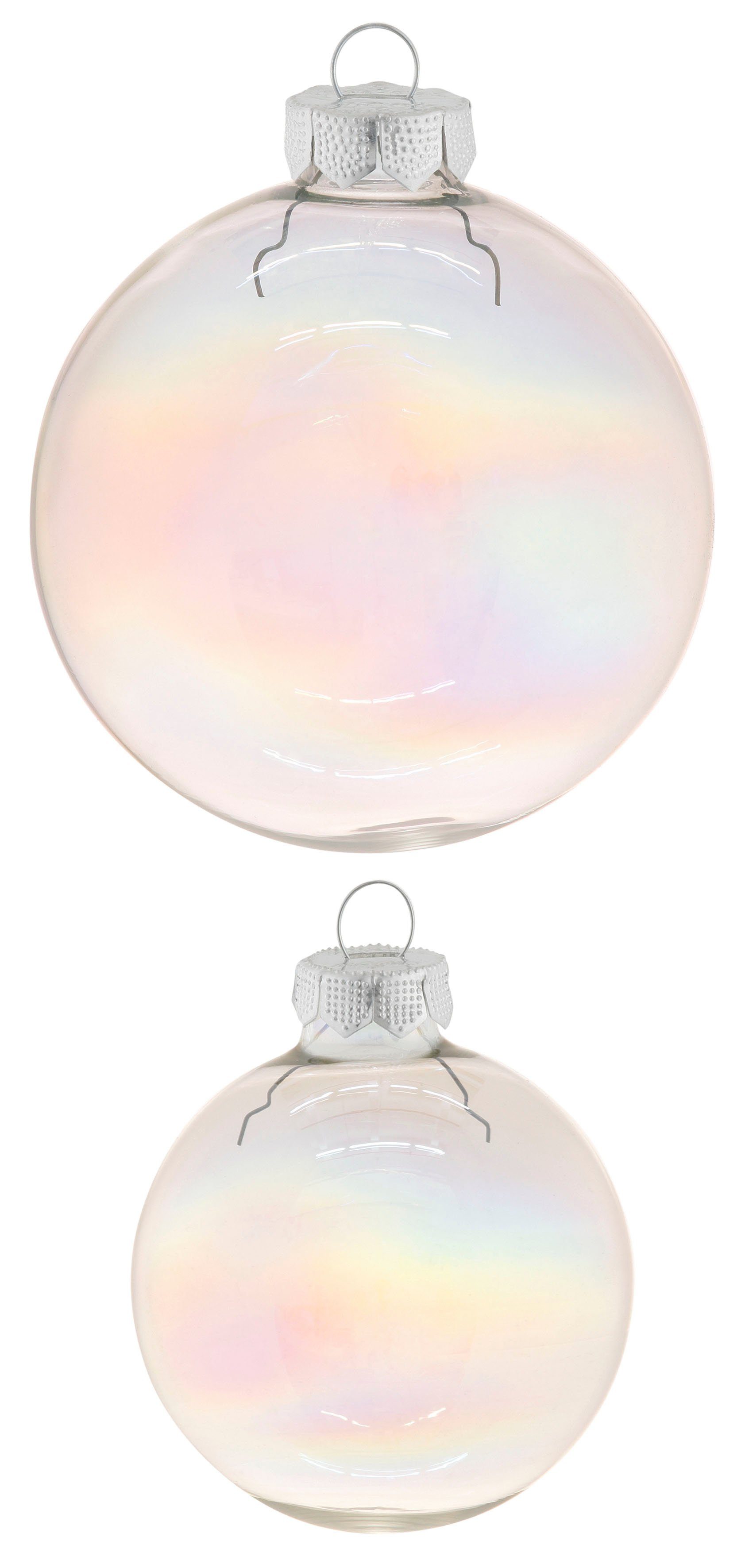 MAGIC by Inge Weihnachtsbaumkugel Straight & Cool (24 St), aus Glas, Ø 6 cm und 8 cm