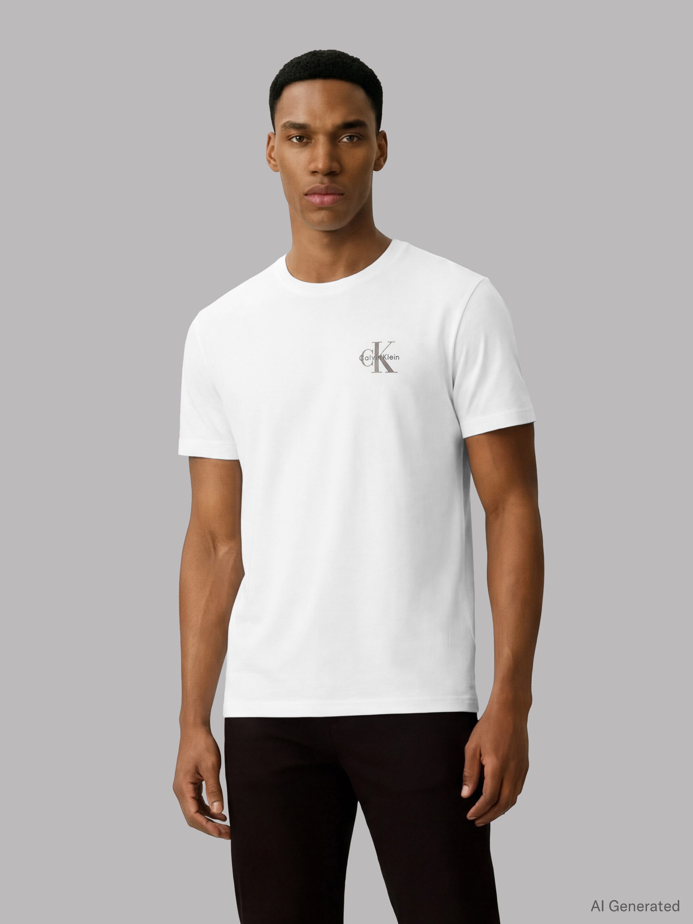 Calvin Klein Jeans T-Shirt CLASSIC MICRO MONOLOGO 2PK (Set, 2-tlg) Regular fit mit Rundhalsausschnitt