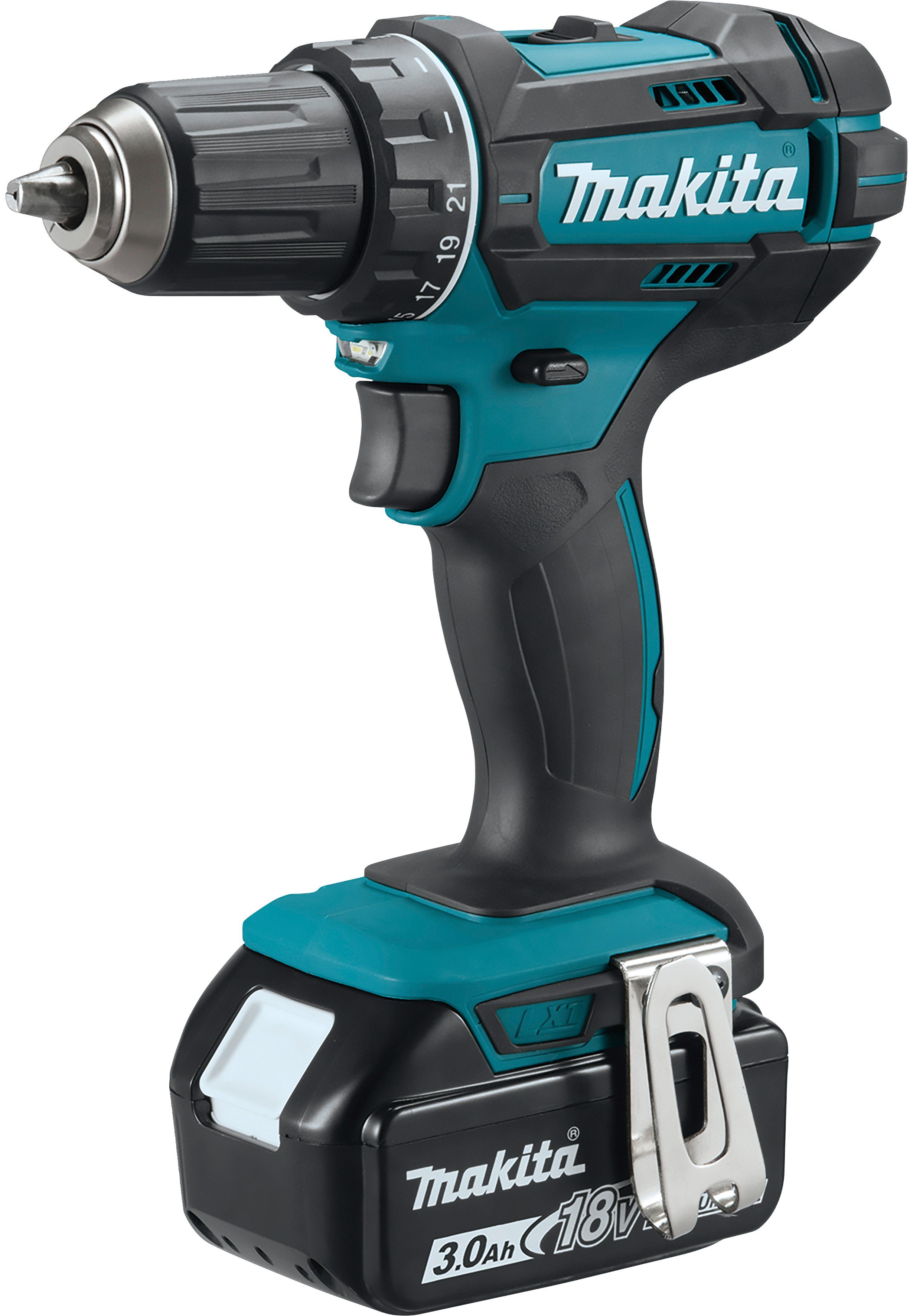 Makita 1900 Akkus Akku-Bohrschrauber inkl. max. U/min, DDF482RFJ, 2