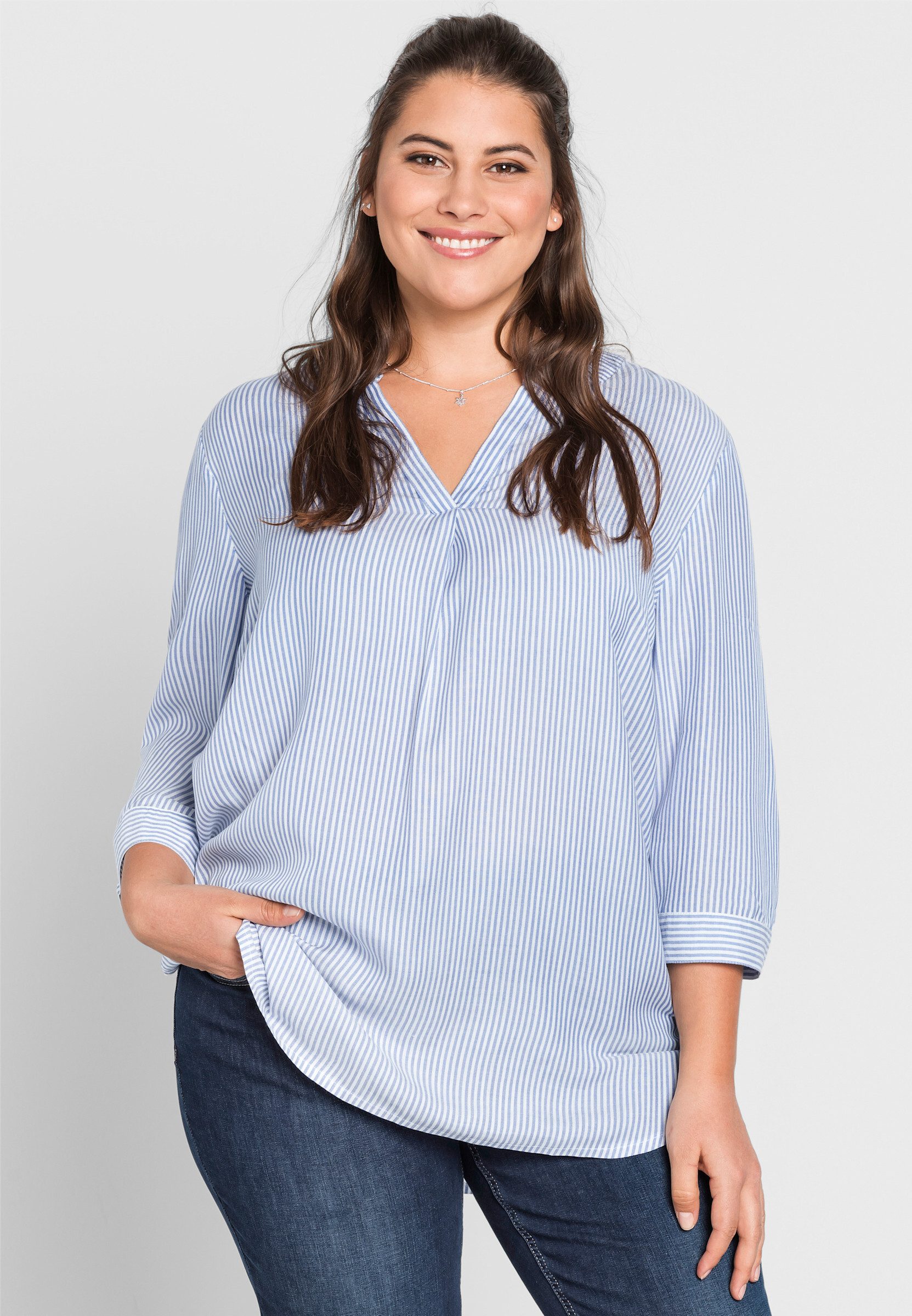 Sheego Klassische Bluse Tunika günstig online kaufen