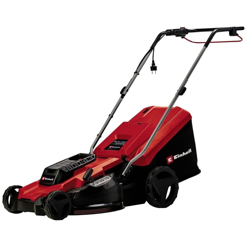 Einhell Akkurasenmäher Elektro-Rasenmäher 3400090, mit Schnitthöhenverstellung, Höhenverstellbarer Griff mit Klappfunktio