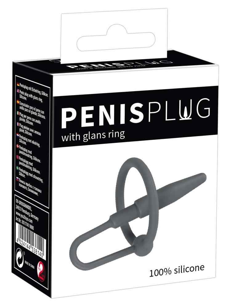 PLUG Eichelring Penisplug PENIS Peniskäfig Magic X mit
