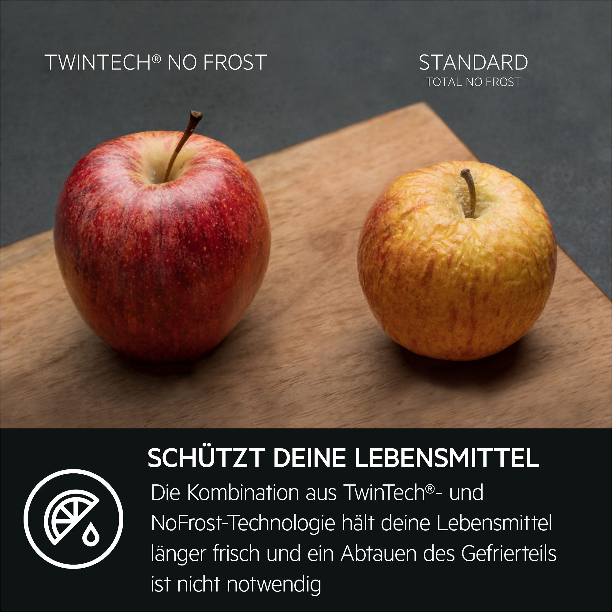 AEG Einbaukühlgefrierkombination Serie 8000 TSC8M181BC, 176,9 cm hoch, 55,7 cm breit, 360°Cooling-optimale Luftfeuchtigkeit & Zirkulation, NoFrost, Festtür – Bild 5 von 5