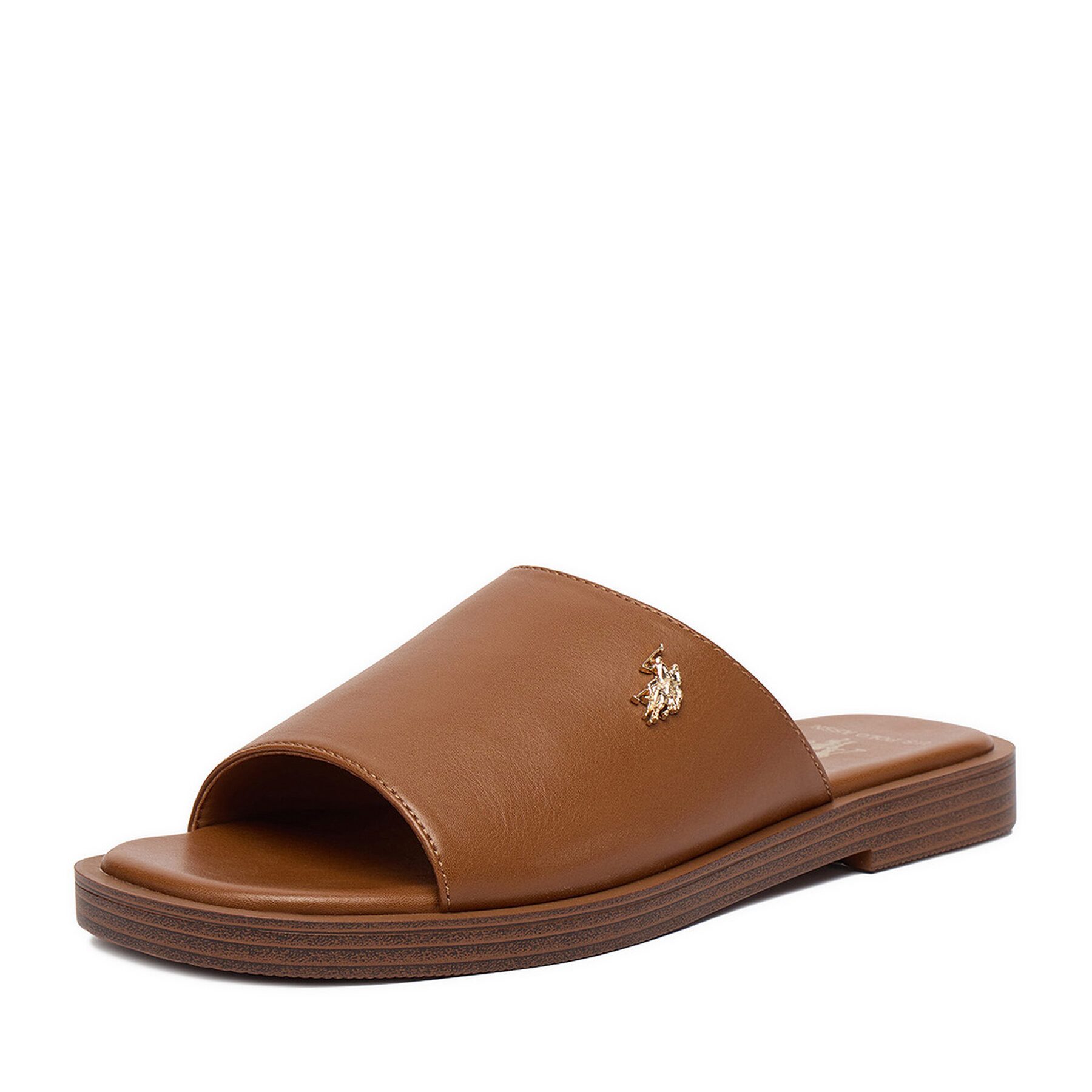 U.S. Polo Assn. US Polo Assn Damen-Flip-Flops, braun Badepantolette