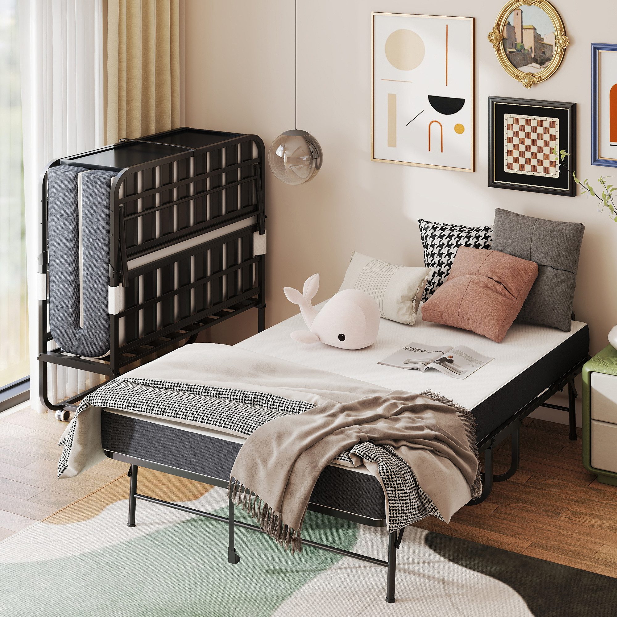 bizoemade Klappbett Klapp-Twin-Bett, 190x117cm, Memory-Foam 9,5 cm (1-St) s günstig online kaufen