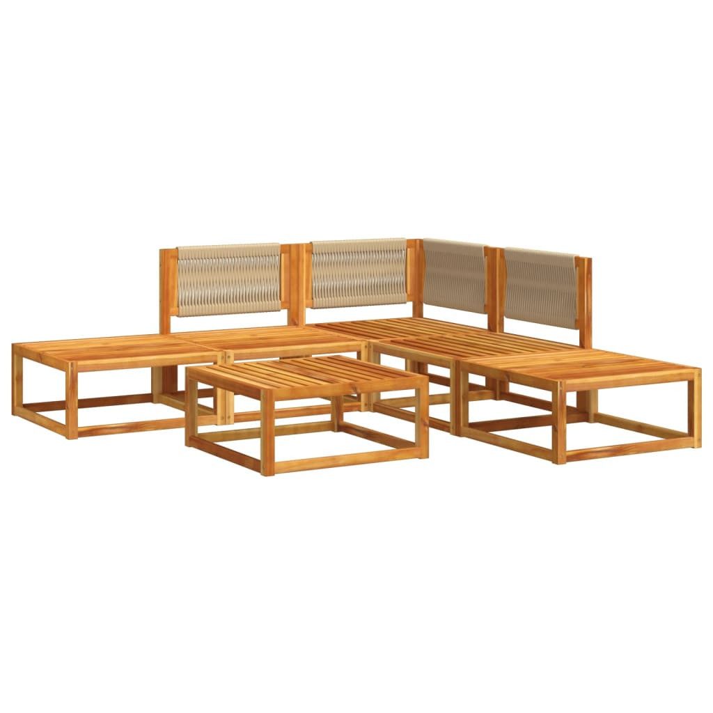 vidaXL Loungesofa 6-tlg. Garten-Sofagarnitur mit Kissen günstig online kaufen