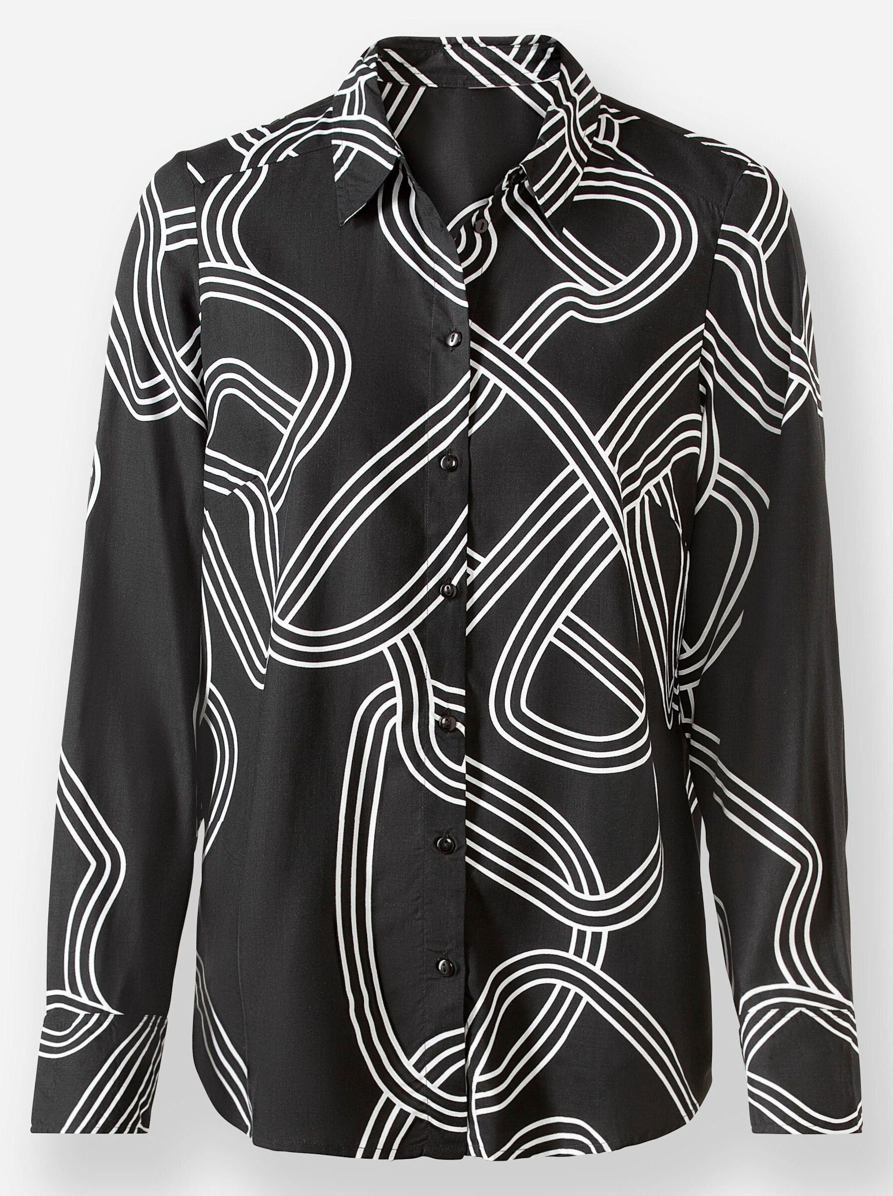 heine Klassische Bluse Druckbluse Langarm