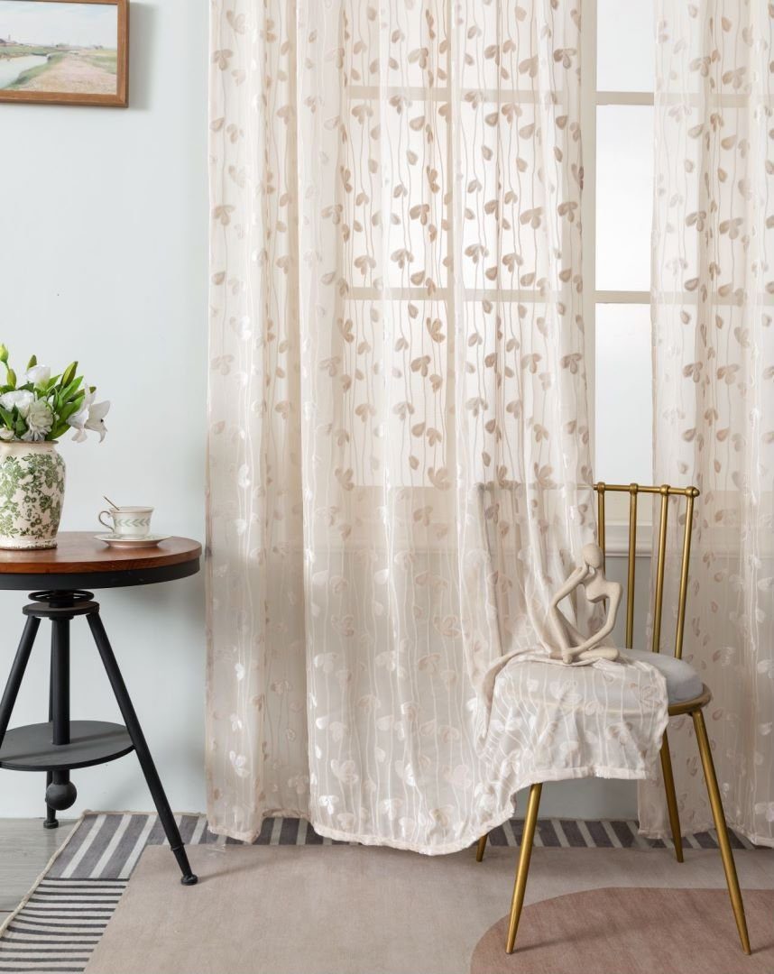 BYSURE Gardine, Ösen (2 St), halbtransparent, günstig online kaufen