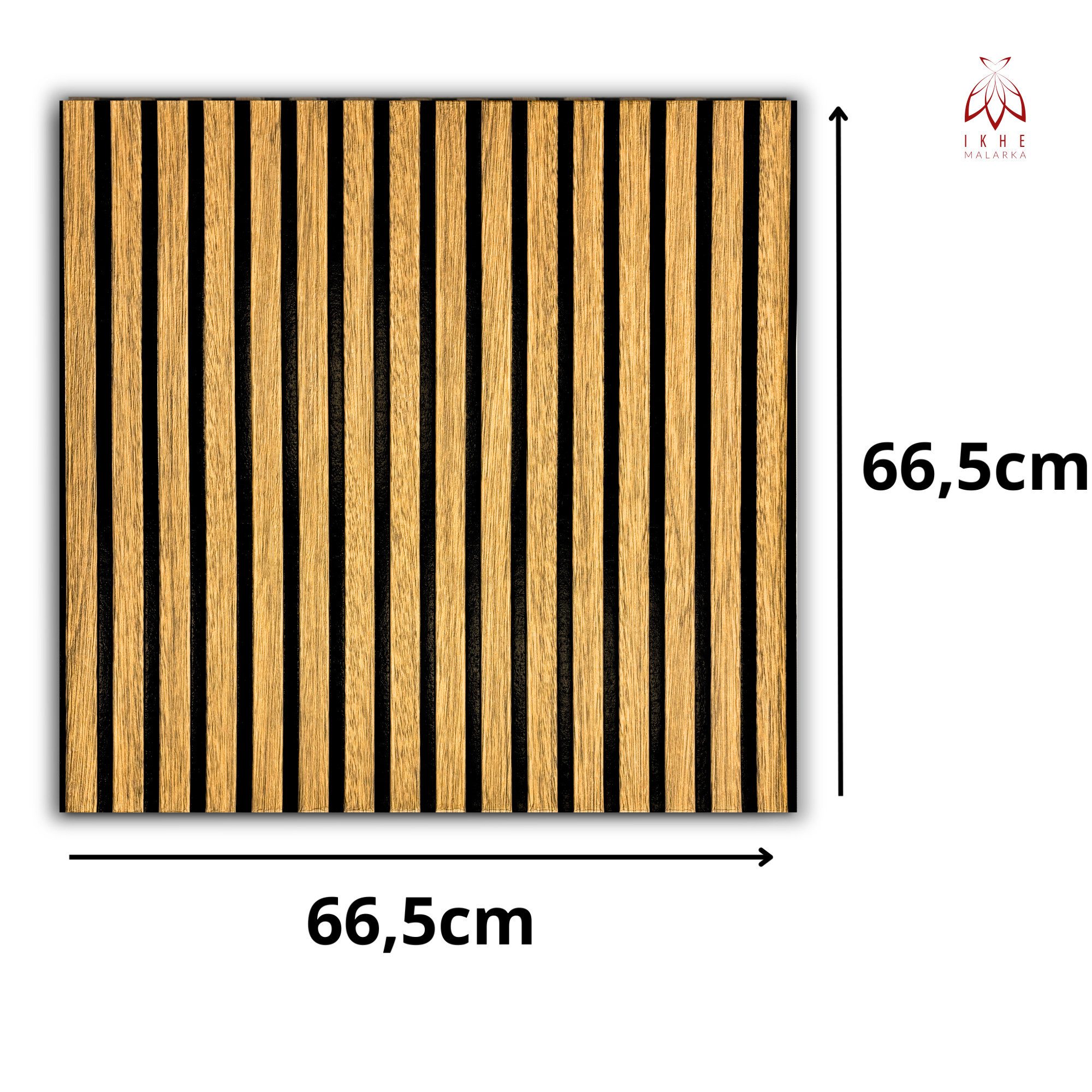 IKHEMalarka Wandpaneel Qualitätsgünstige Selbstklebende Lamellen Optik aus PE-Schaum, BxL: 66,5x67 cm, 0,44 qm, 66,5x66,5cm 5mm Stärke - Leicht & Flexibel – Bild 3 von 5