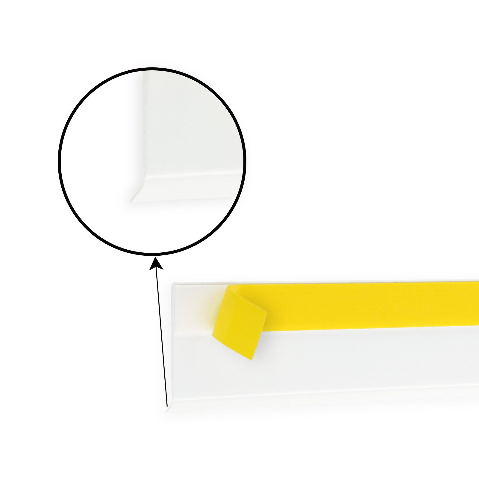Nobily Fensterleiste PVC-Flachleiste, 50mm mit Lippe,selbstklebend, günstig online kaufen