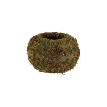 Rivanto Blumentopf, Kokedama Kugel aus Moos Größe M, Durchmesser 14.5 x 10 cm
