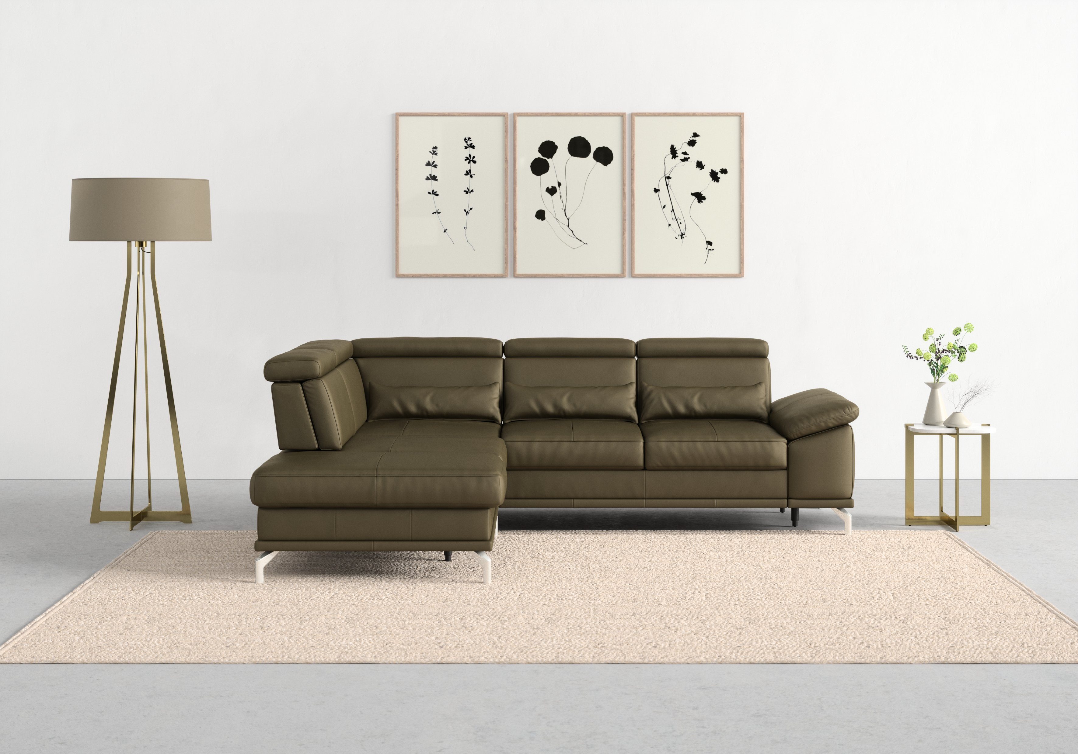 sit&more Ecksofa Cabrio L-Form, mit Sitztiefenverstellung, günstig online kaufen