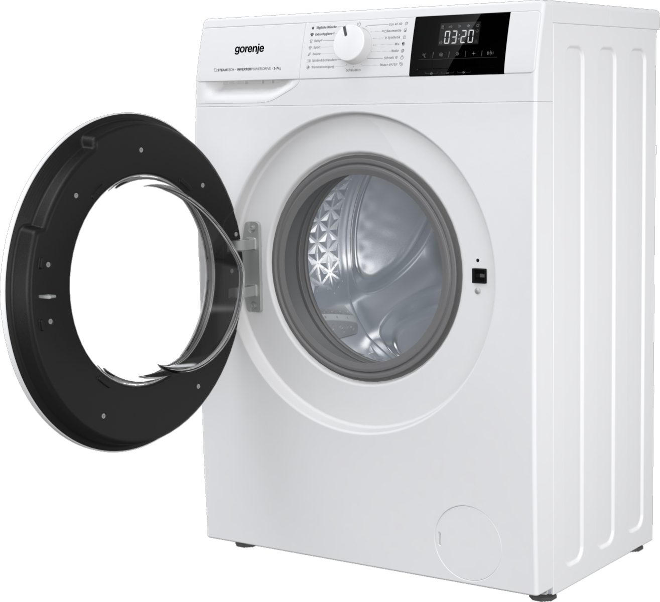 GORENJE Waschmaschine W51G1PS62BP, 6 kg, 1200 U/min, Trommelreinigungsprogramm, Aquastop-Schlauch – Bild 2 von 5