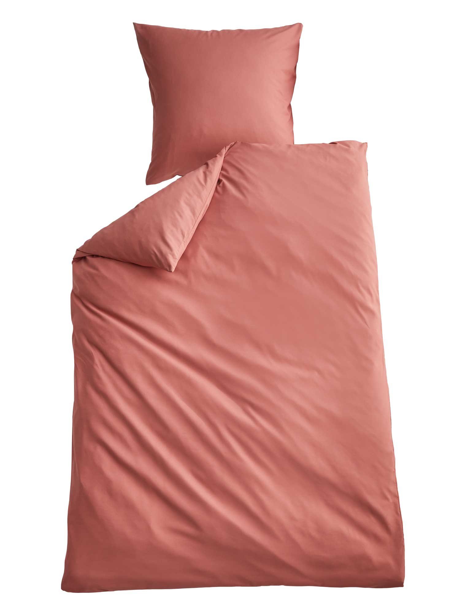 Shangrila Wendebettwäsche, Microsatin, 2 teilig, Microsatin 1 Bettbezug 1 Kissenbezug Pflegeleicht Atmungsaktiv 202090