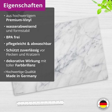 cover-your-desk.de Schreibtischunterlage abwaschbar – Marmor – aus premium Vinyl – Made in Germany, (1 tlg)