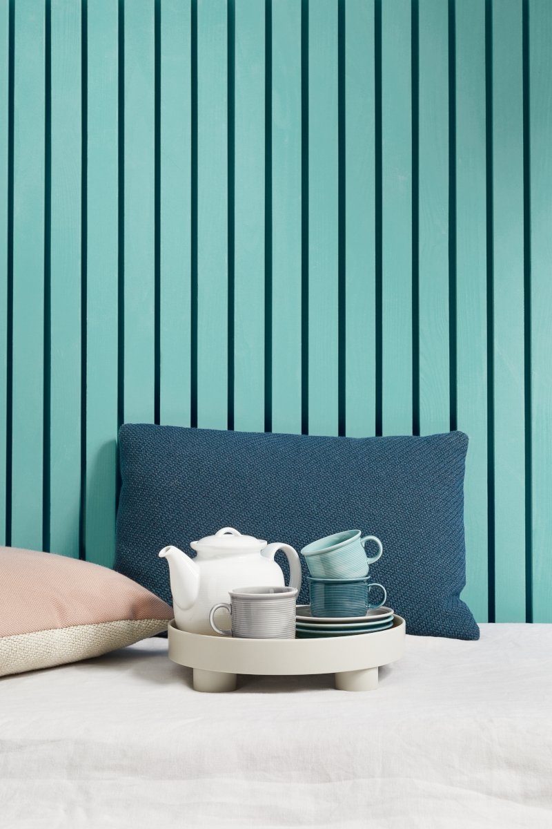 Thomas Porzellan Untertasse Trend Colour Ice Blue Kaffee-Untertasse 14 cm, Untertasse