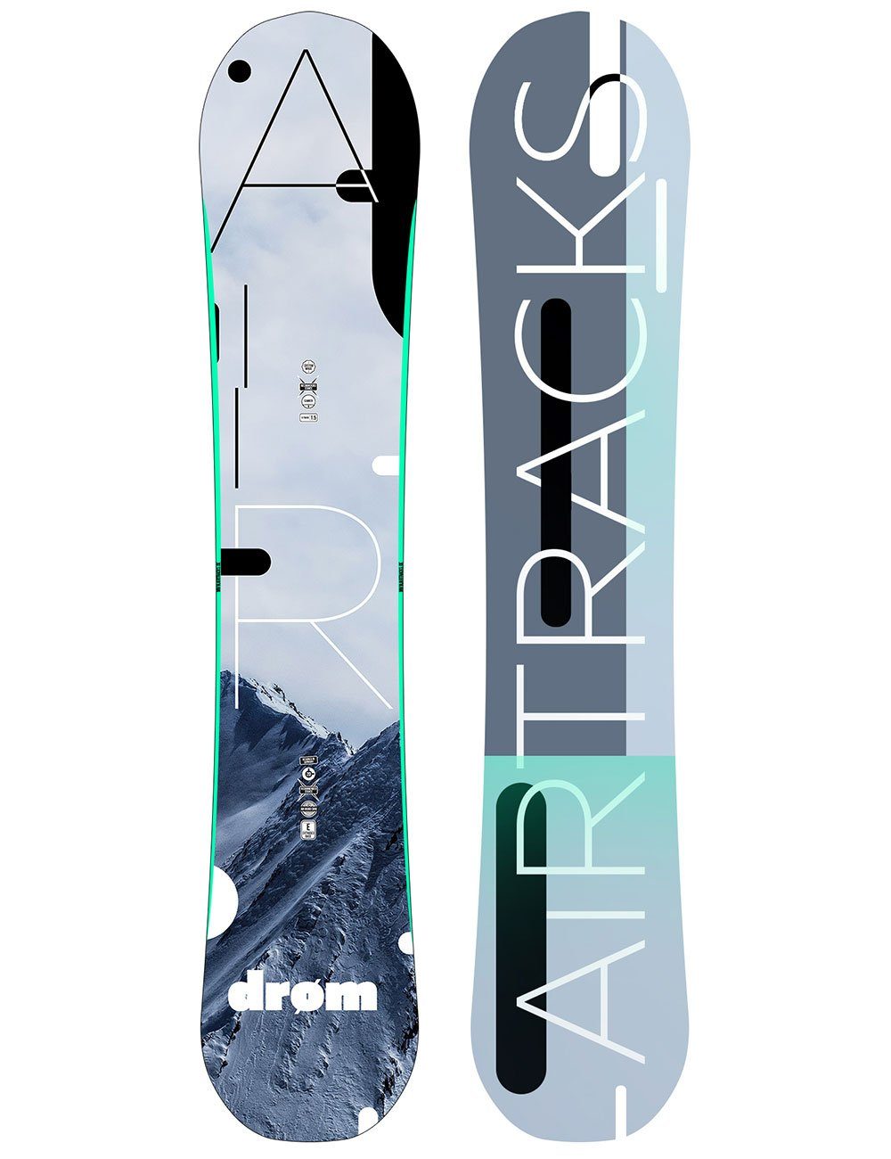 Airtracks Snowboard Damen Snowboard Drom Hybrid, Hybrid Rocker Profile, Twintip Shape / 140 145 150 155 cm