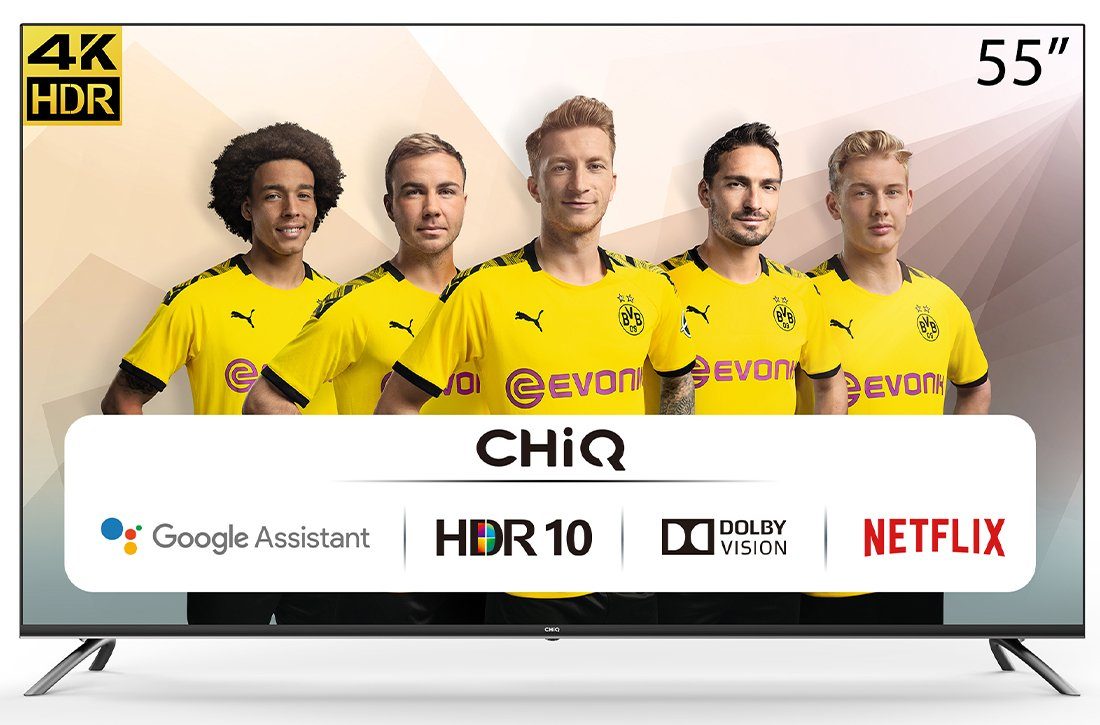 ChiQ U55H7A LED-Fernseher, Ultra HD Smart TV in premium Qualität  hergestellt in der EU (Tschechien) und Partner von Borussia Dortmund.  online kaufen | OTTO