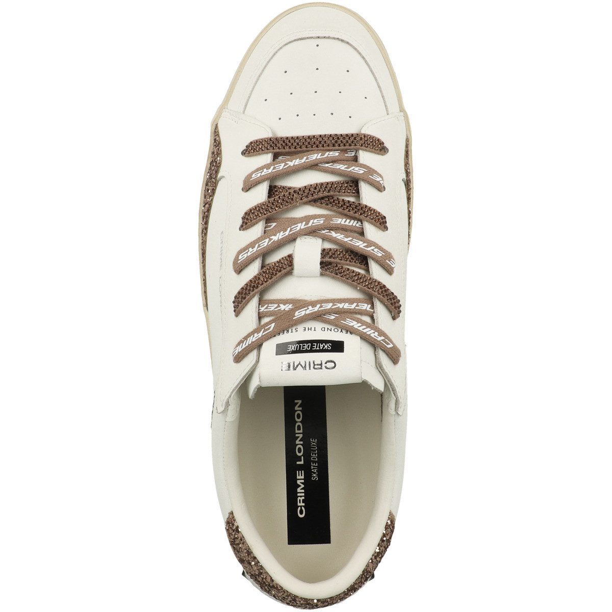 CRIME LONDON SK8 DELUXE Damen Sneaker Turnschuhe, Sportschuhe, Freizeitschuhe, Halbschuhe, Schnürschuhe