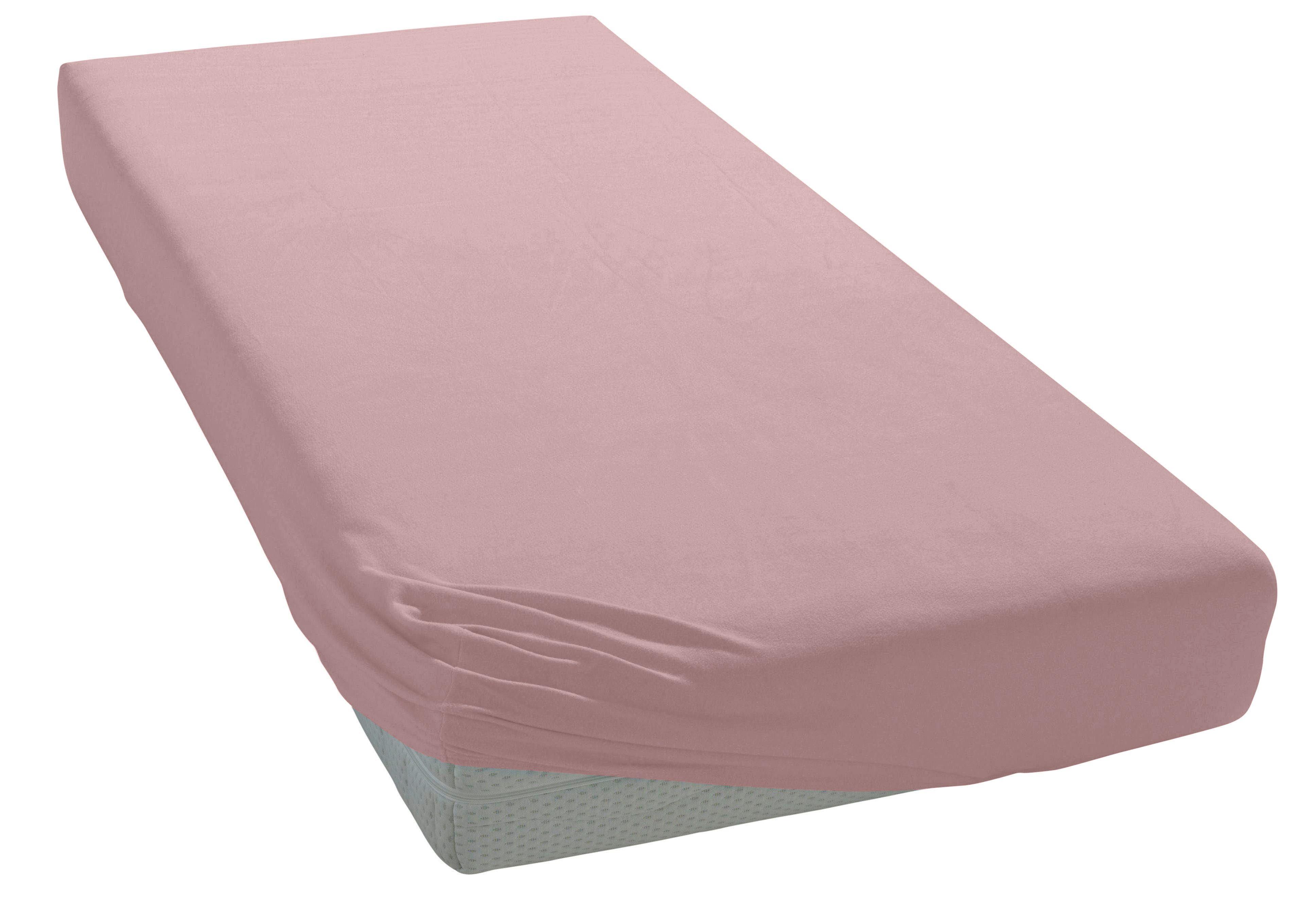 OTTO home Spannbettlaken PHYSALIS Comfort, Jersey, Gummizug: rundum, (1 Stück), Baumwolle 150 g/m², Matratzen bis 20 cm Höhe, Bettlaken, Spannbetttuch