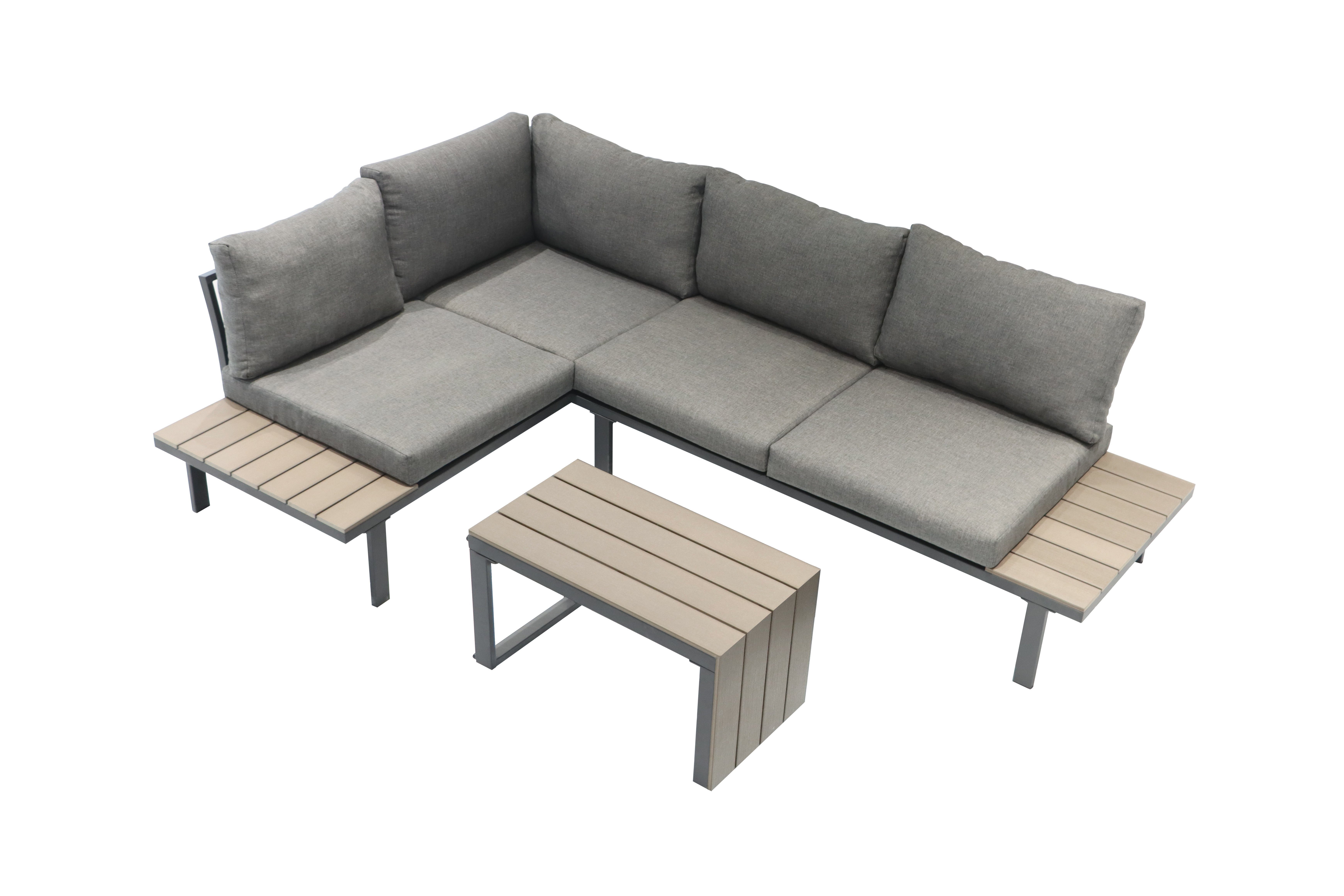 ONDIS24 Gartenlounge-Set Ecksitzgarnitur Gartenmöbel-Set Eckbank, (3-tlg), günstig online kaufen