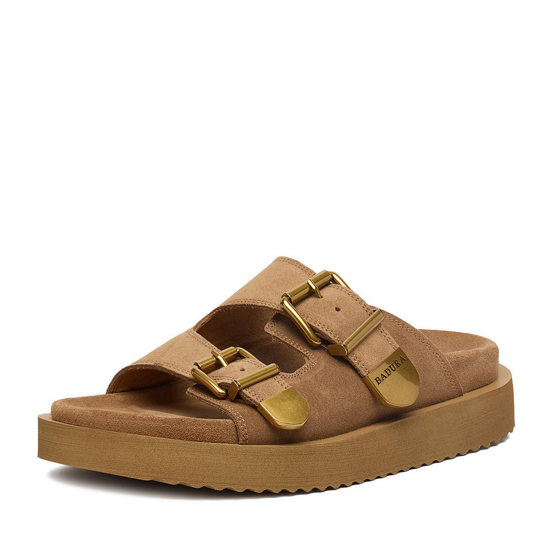 Badura Badura Damen Flip-Flops Beige Badepantolette
