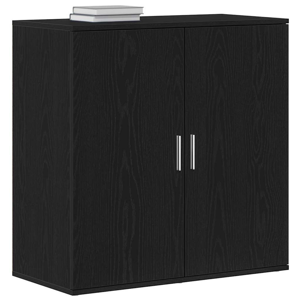 vidaXL Sideboard Sideboard Schwarz Eichen-Optik 79 x 38 x 80 cm Holzwerksto günstig online kaufen