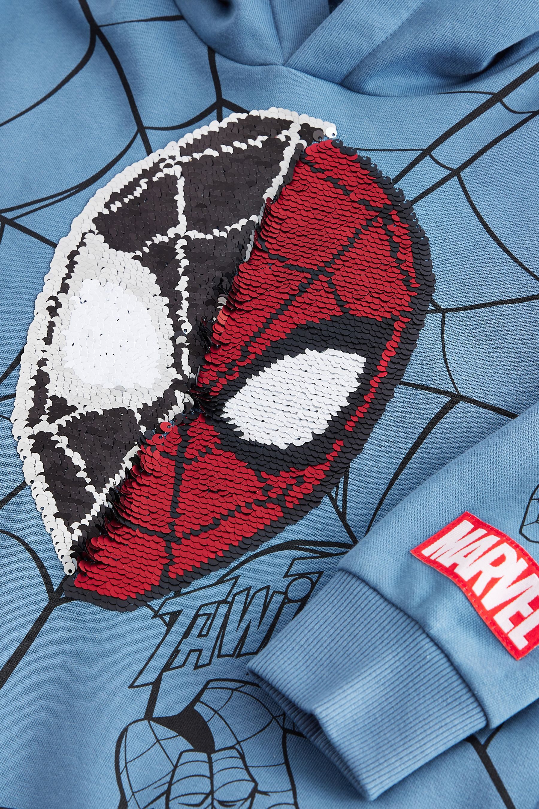 Next Kapuzensweatshirt Lizenziertes Hoodie mit Wendepailletten, Spiderman (1-tlg)
