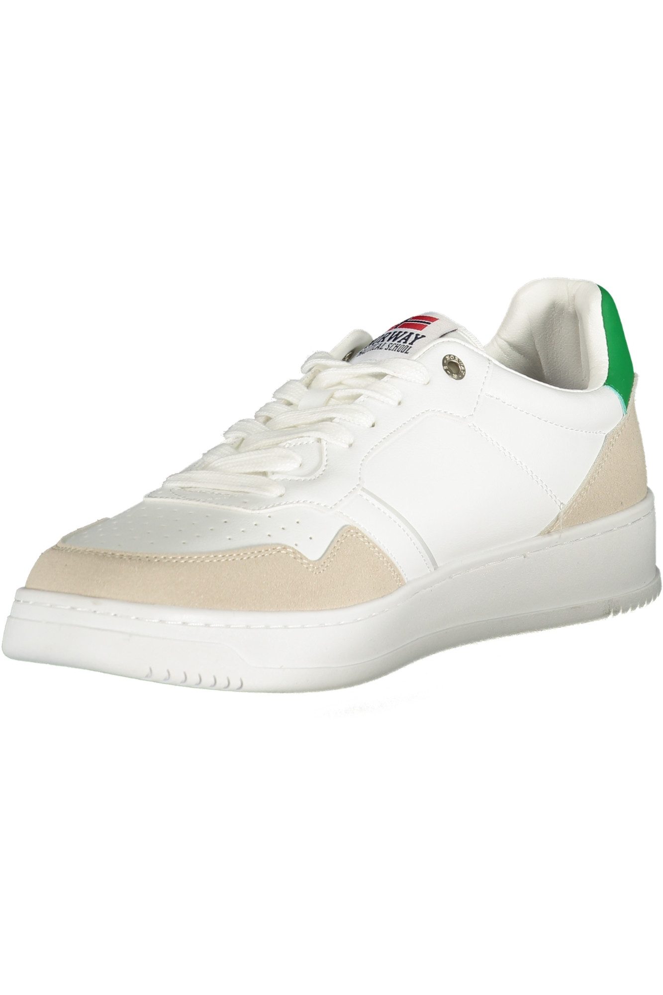 NORWAY 1963 Sneaker Weißer Herrensportschuh aus Norwegen mit grünem