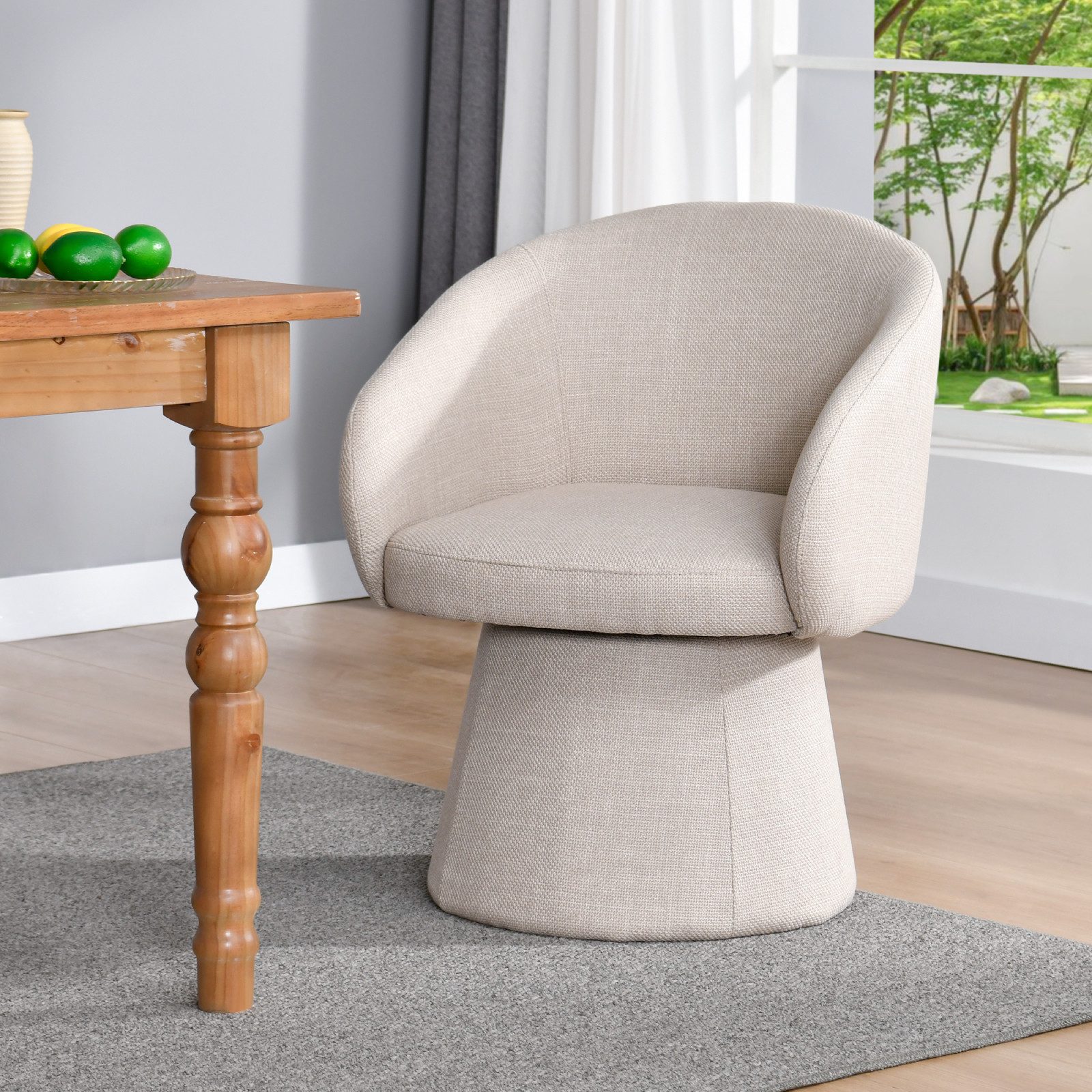 Duhome Esszimmerstuhl (7176A1), 360 Grad Drehbar Kegeldesign Polsterstuhl günstig online kaufen