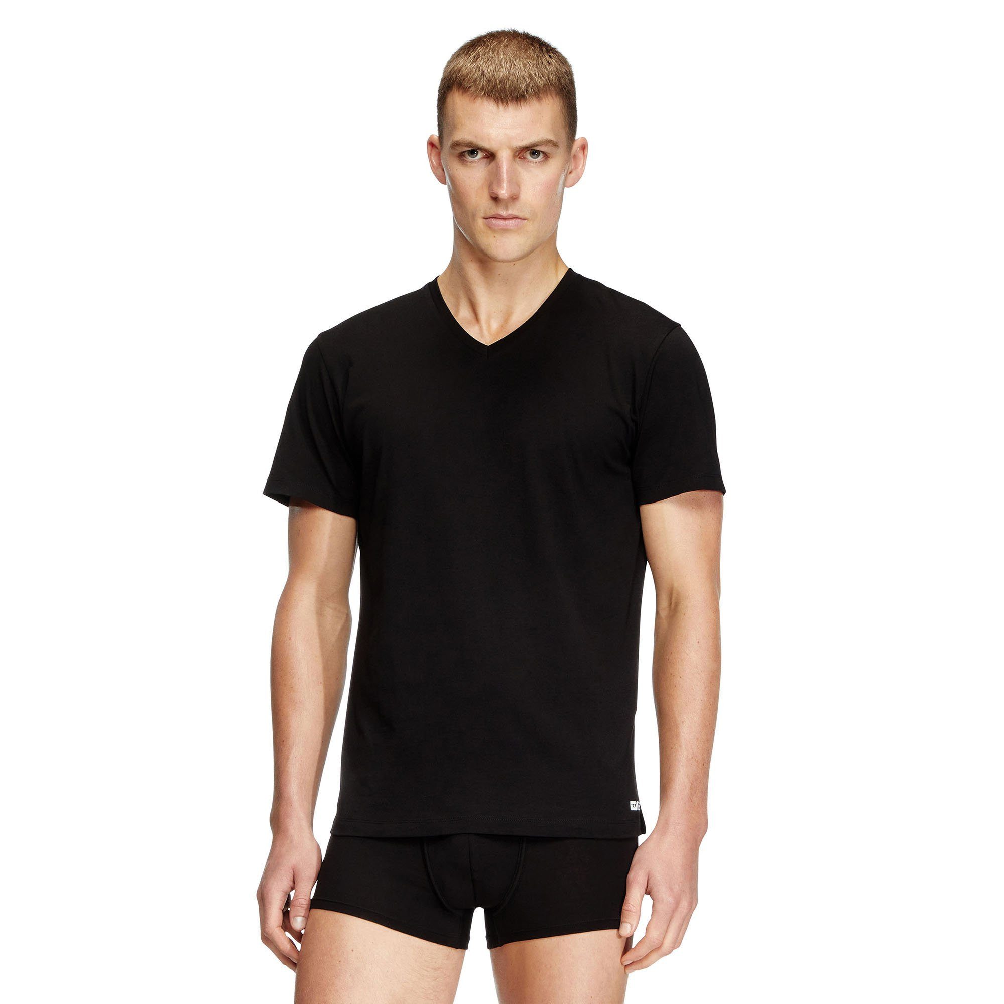 Diesel T-Shirt Herren T-Shirt 3er Pack Baumwolle (Packung, 3er Pack)