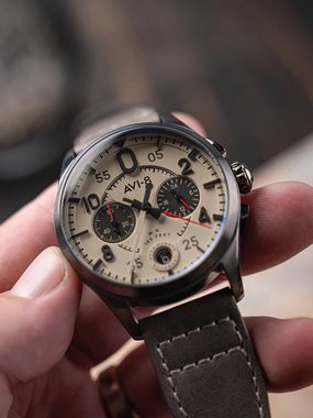 AVI-8 Chronograph AVI-8 AV-4089-06 Herrenuhr Spitfire Lock Chronogra