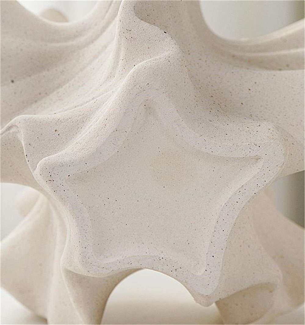 Dekovase einfache weiß Vase, Rouemi Ornament Decoration Home Spitze Keramik-Vase, Kunst